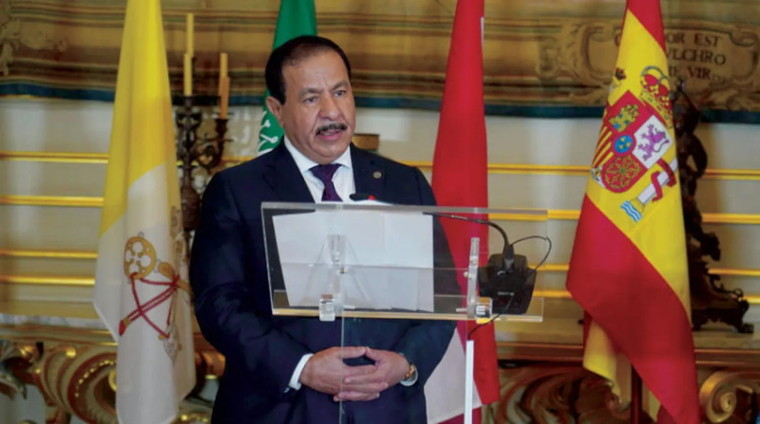 فيصل بن معمر الأمين العام لمركز الملك عبد الله للحوار بين أتباع الأديان والثقافات بعد توقيع اتفاقية المقر (واس)