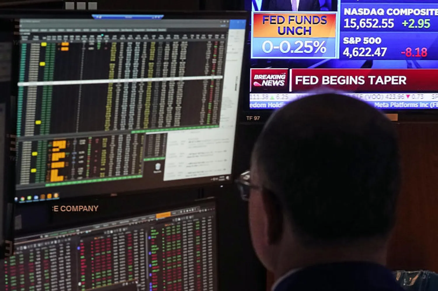 بورصة نيويورك تتفاعل مع إعلان الاحتياطي الفدرالي (أ.ب)