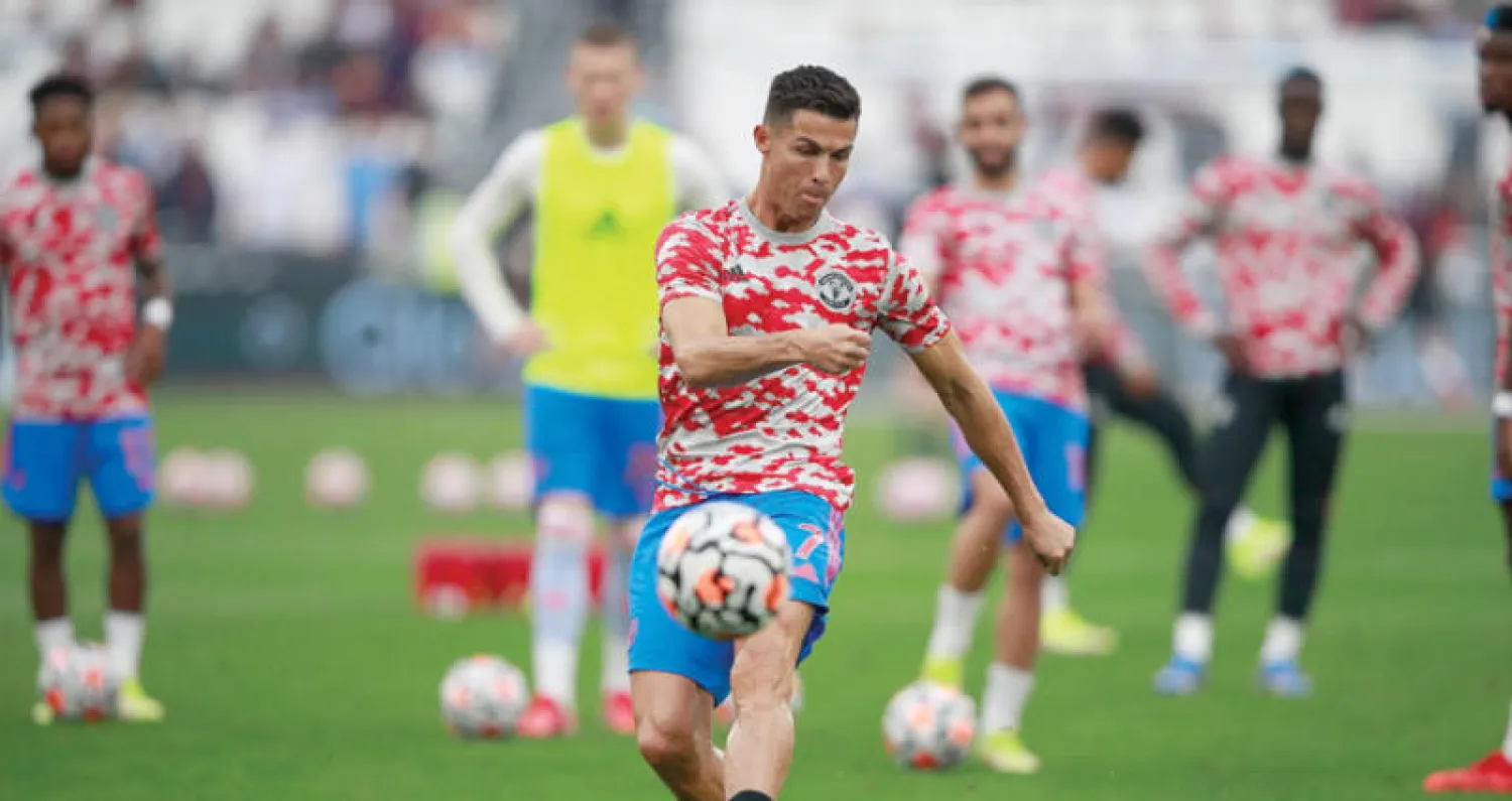 رونالدو أمل يونايتد اليوم في اجتياز عقبة سيتي (أ.ب)