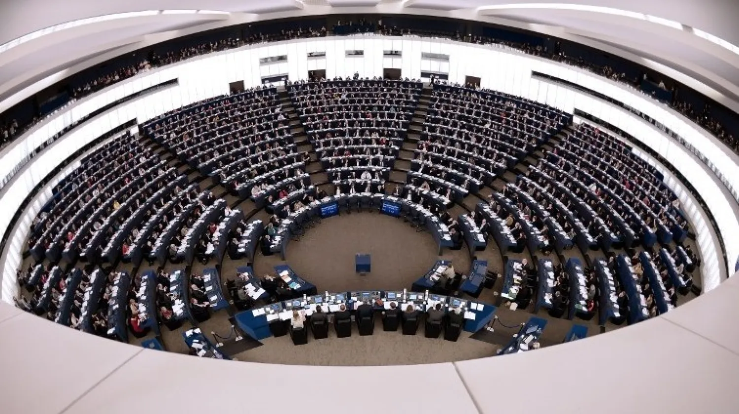 Illustrative: Members of the EU Parliament at the European Parliament in Strasbourg, France. (AFP/Frederick Florin)