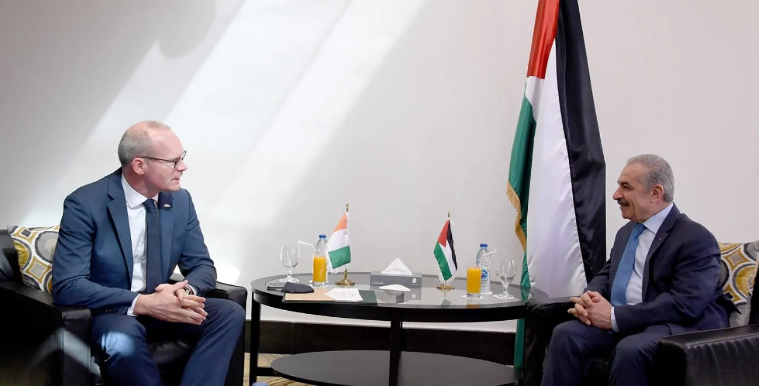 Prime Minister Mohammad Shtayyeh meets Ireland’s Minister for Foreign Affairs, Simon Coveney.
