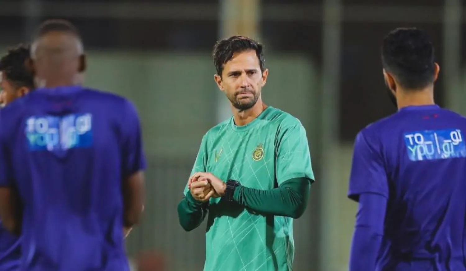 جانب من تدريبات فريق النصر (المركز الإعلامي بالنادي)