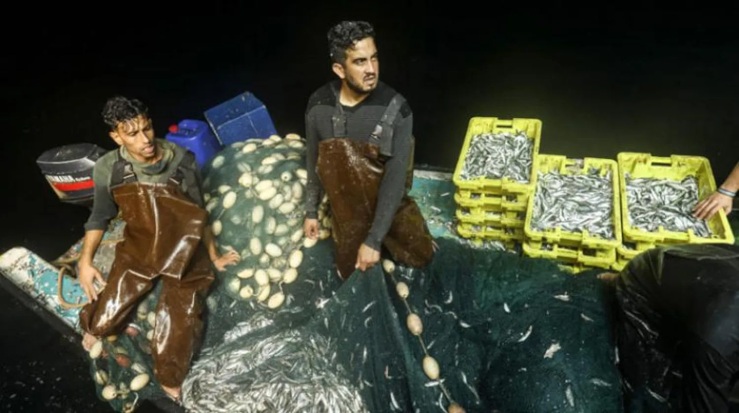 Gaza fishermen (AFP)

