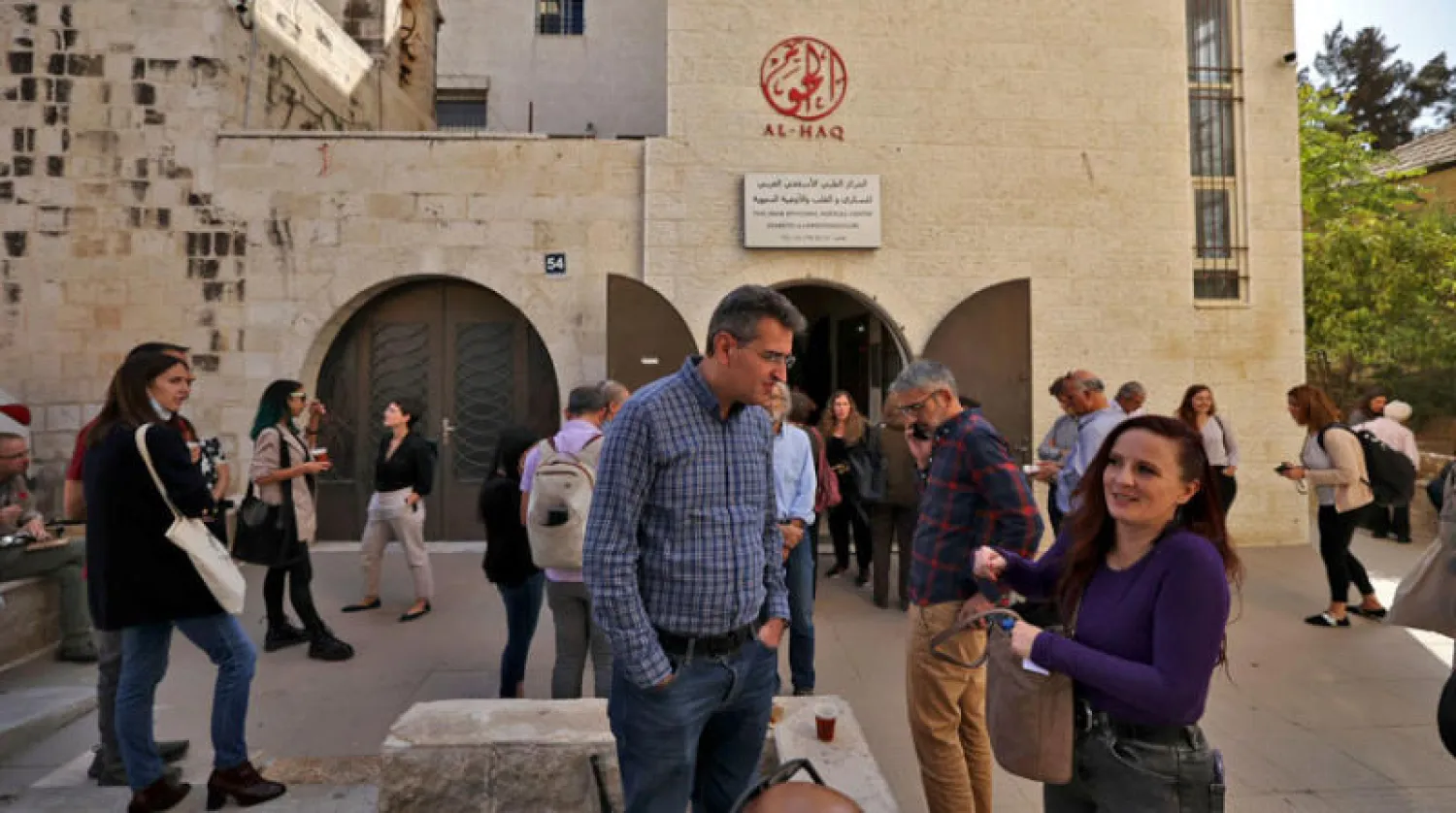 تضامن ناشطين إسرائيليين مع المنظمات الفلسطينية الحقوقية الست (أ.ف.ب)