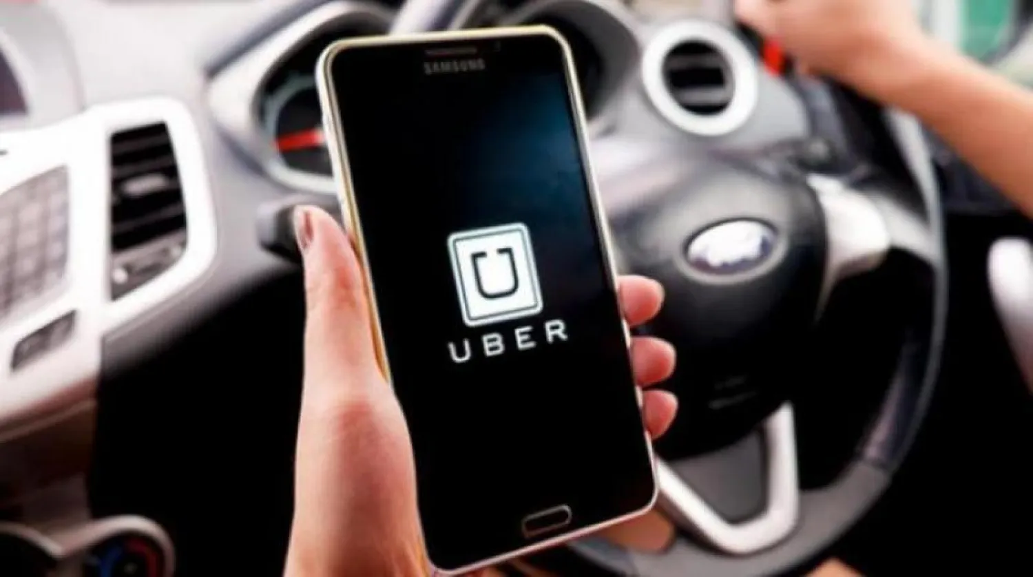 صورة لتطبيق «أوبر» على الهاتف (الشرق الأوسط)