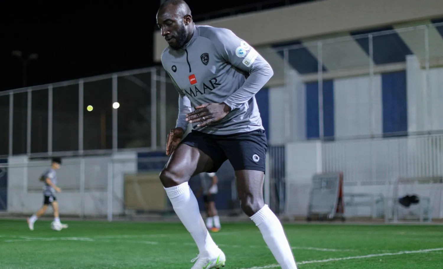 ماريغا خلال تدريبات فريق الهلال (المركز الإعلامي بالنادي)