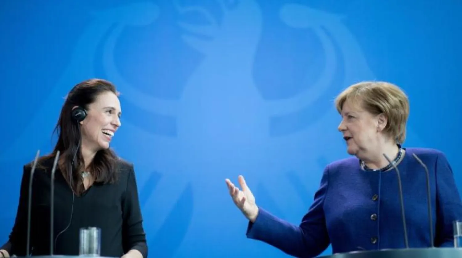 Yeni Zelanda Başbakanı Jacinda Ardern ve Almanya Başbakanı Angela Merkel (DPA)