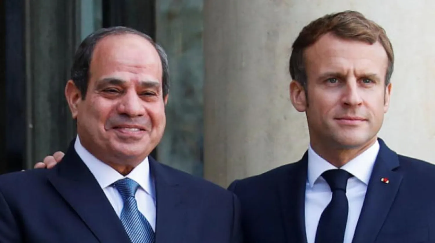Cumhurbaşkanı Sisi, 12 Kasım’da Elysee’de Cumhurbaşkanı Macron ile yaptığı görüşme sırasında (Reuters)