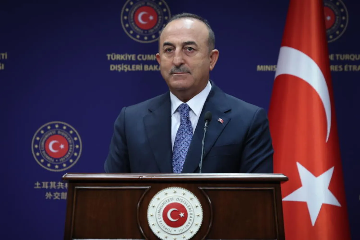 وزير الخارجية التركي مولود جاويش أوغلو (إ.ب.أ)