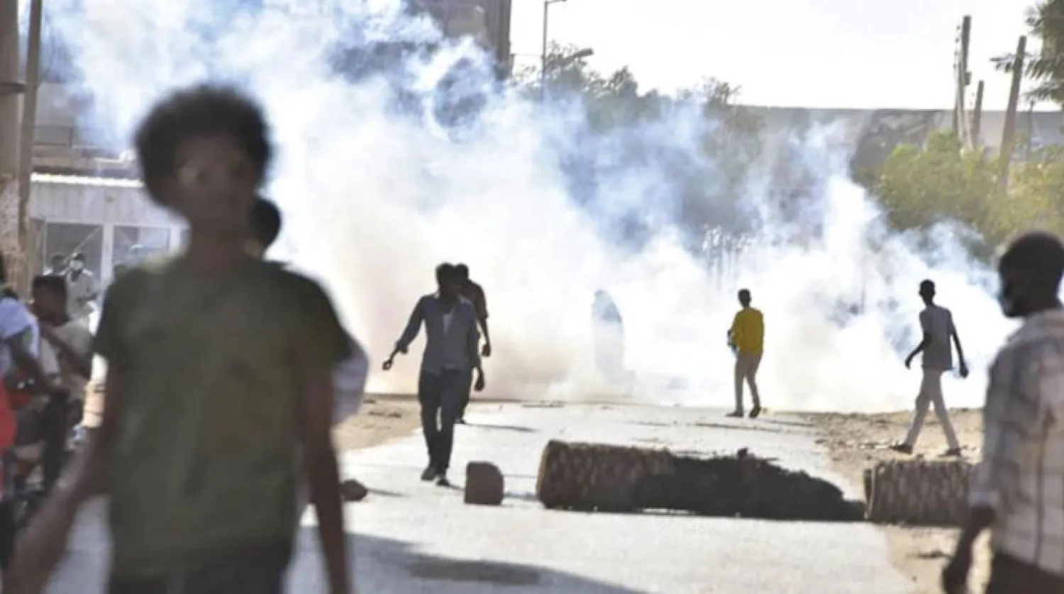 Parts of the protests in Sudan's Khartoum against the military coup (File/AFP)
