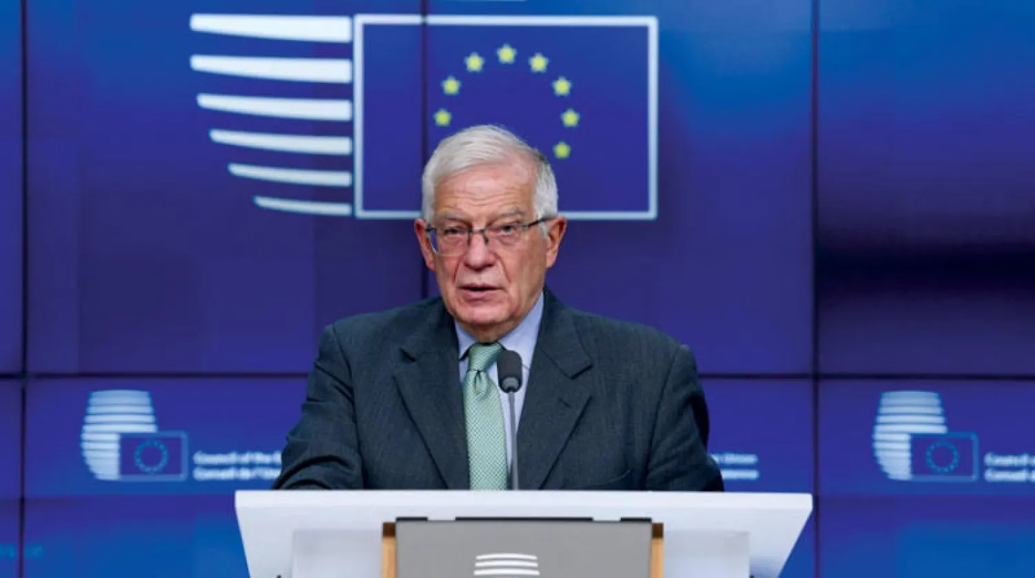 أعلن بوريل أن العقوبات الجديدة ستفرض «في الأيام القادمة» وستطال «عدداً كبيراً» من الأفراد والكيانات (أ.ف.ب)