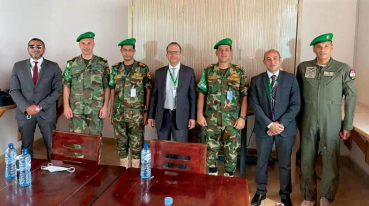 A delegation of the Peace and Security Council during its visit to Mogadishu (Egyptian Foreign Ministry)
