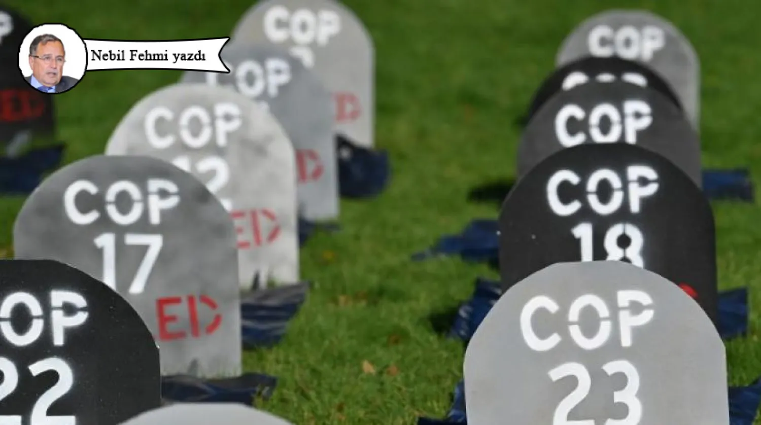 COP26 İklim Zirvesi’ndeki tartışmalı noktaların zirvenin sonuçlarının sahada başarısız olmasını engelleyebileceği belirtiliyor. (AFP)