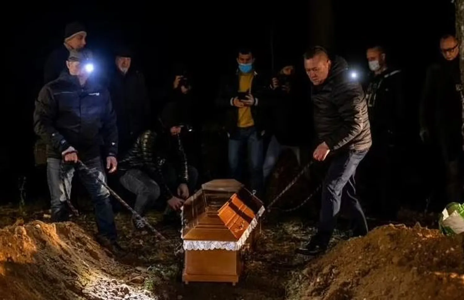 The teen's family watched the ceremony in a livestream - AFP