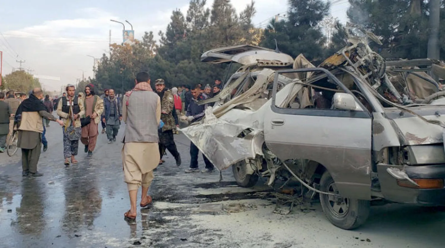 سيارة ملغومة انفجرت بمنطقة داشت بارشي ذات الأغلبية الشيعية في غرب كابل (أ.ف.ب)