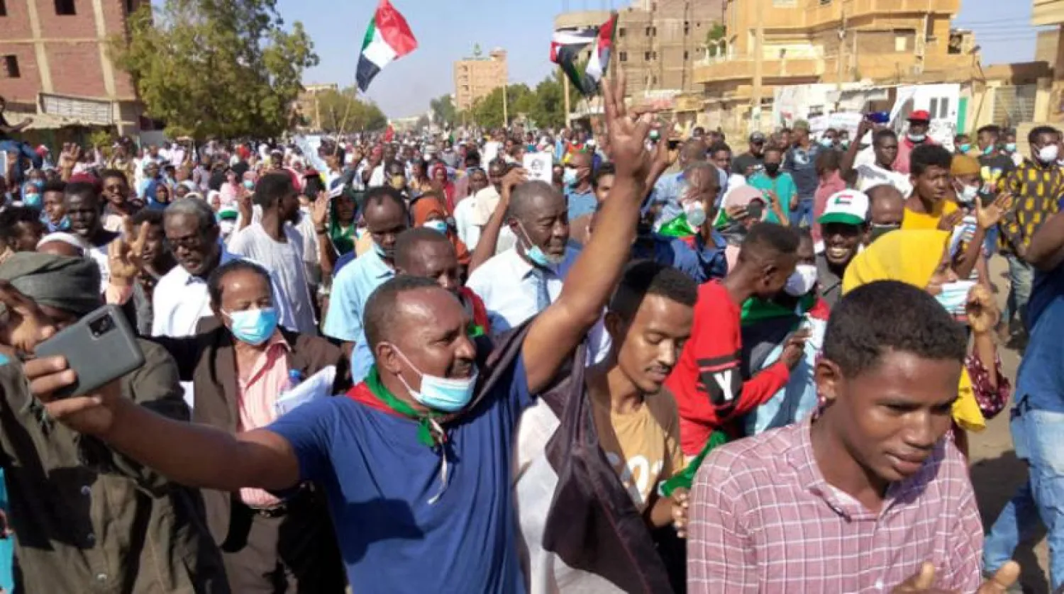 Omdurman 17 Kasım’da geniş çaplı protestolara tanık oldu. (AFP)