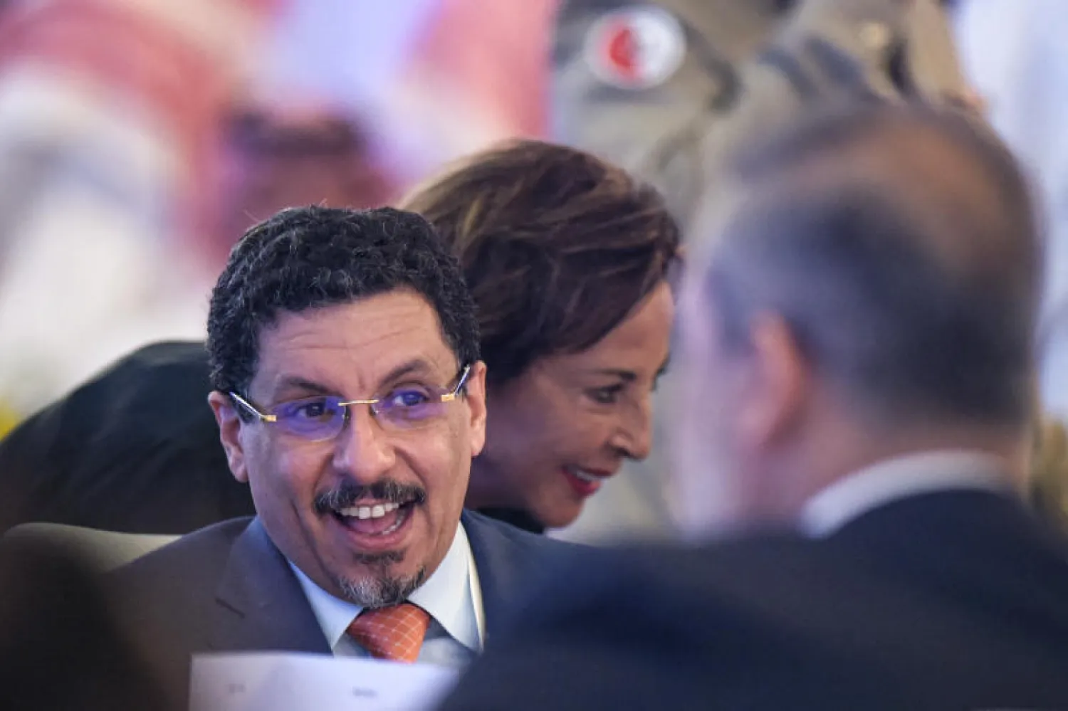 وزير الخارجية اليمني خلال مشاركته في حوار المنامة (أ.ف.ب)