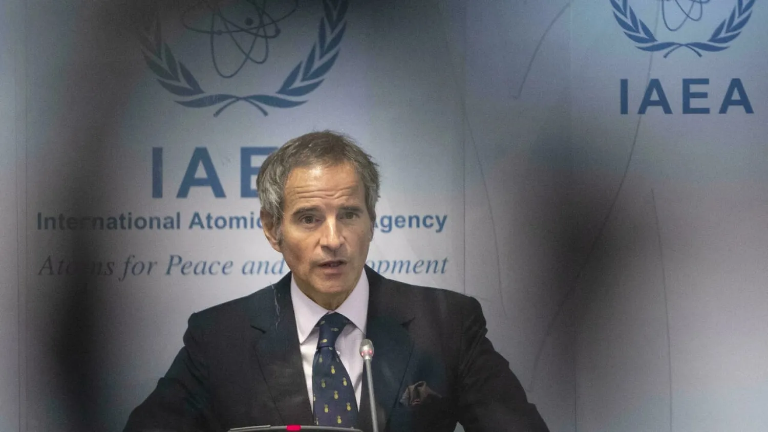 Director General of the International Atomic Energy Agency (IAEA) Rafael Grossi, pictured at agency's headquarters in Vienna on September 13, 2021. (AFP)