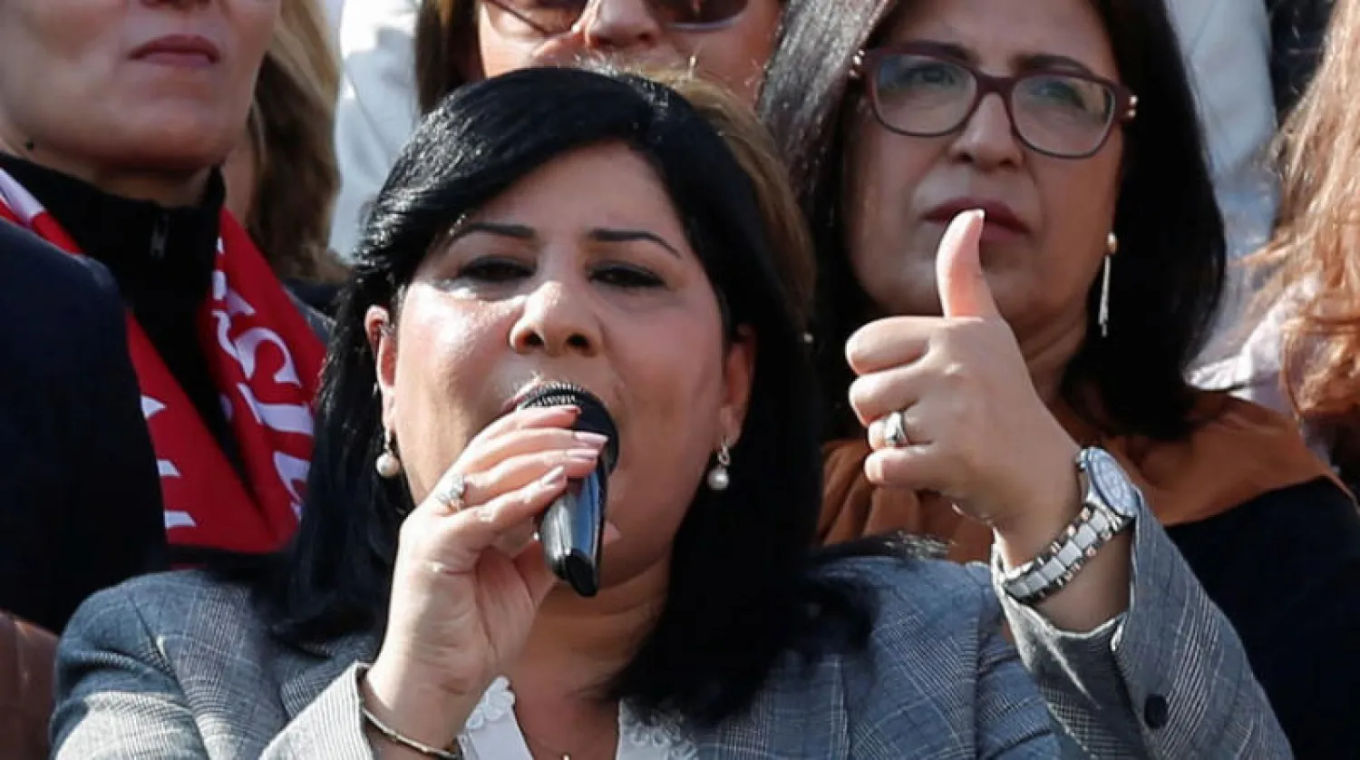 عبير موسي زعيمة «الدستوري الحر» (رويترز)