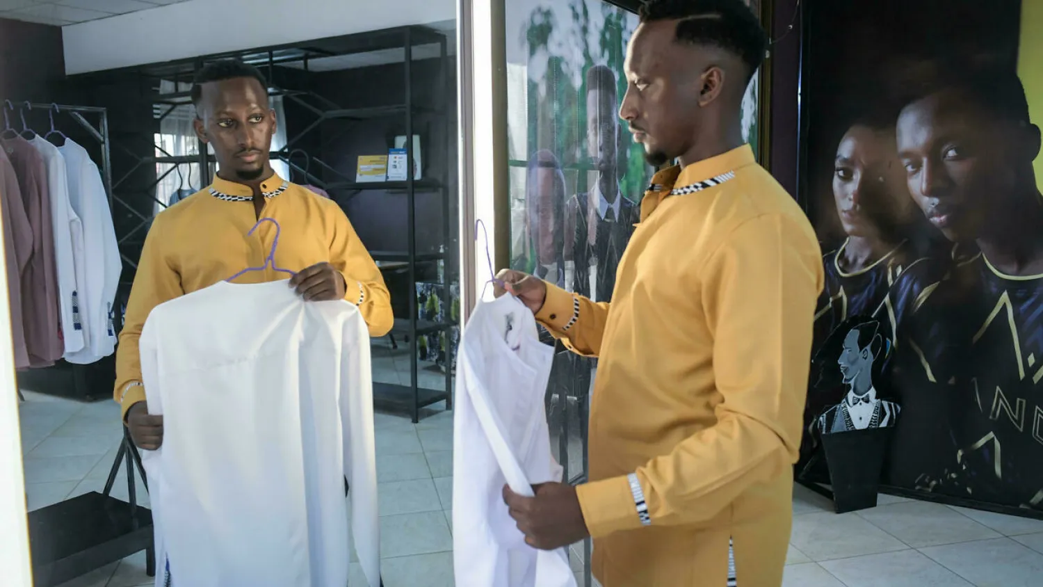 Interest in Matthew Rugamba's brand House of Tayo exploded after one of his creations was worn to the 'Black Panther' premiere Simon MAINA AFP
