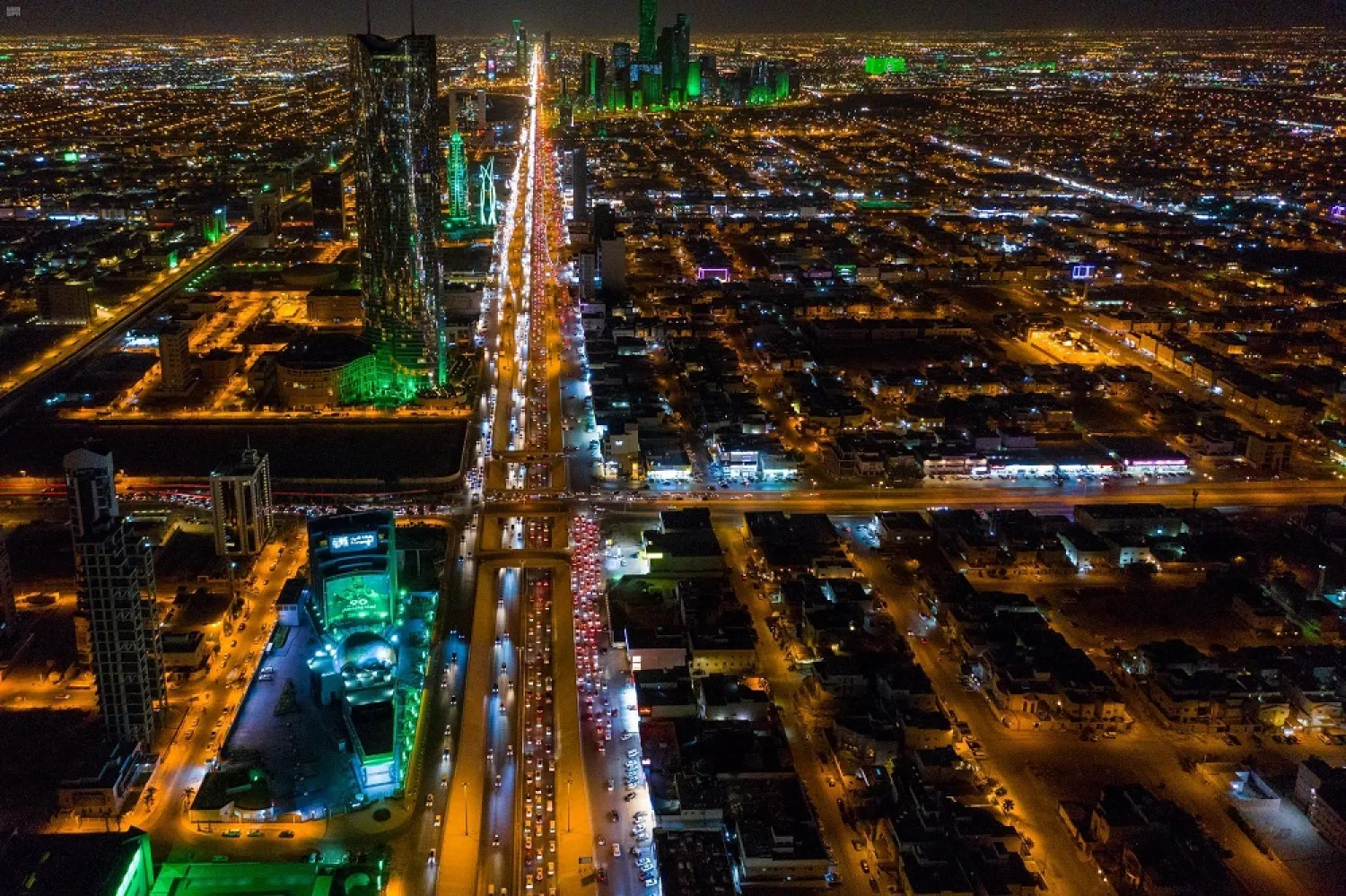 A night view of Riyadh. (SPA)