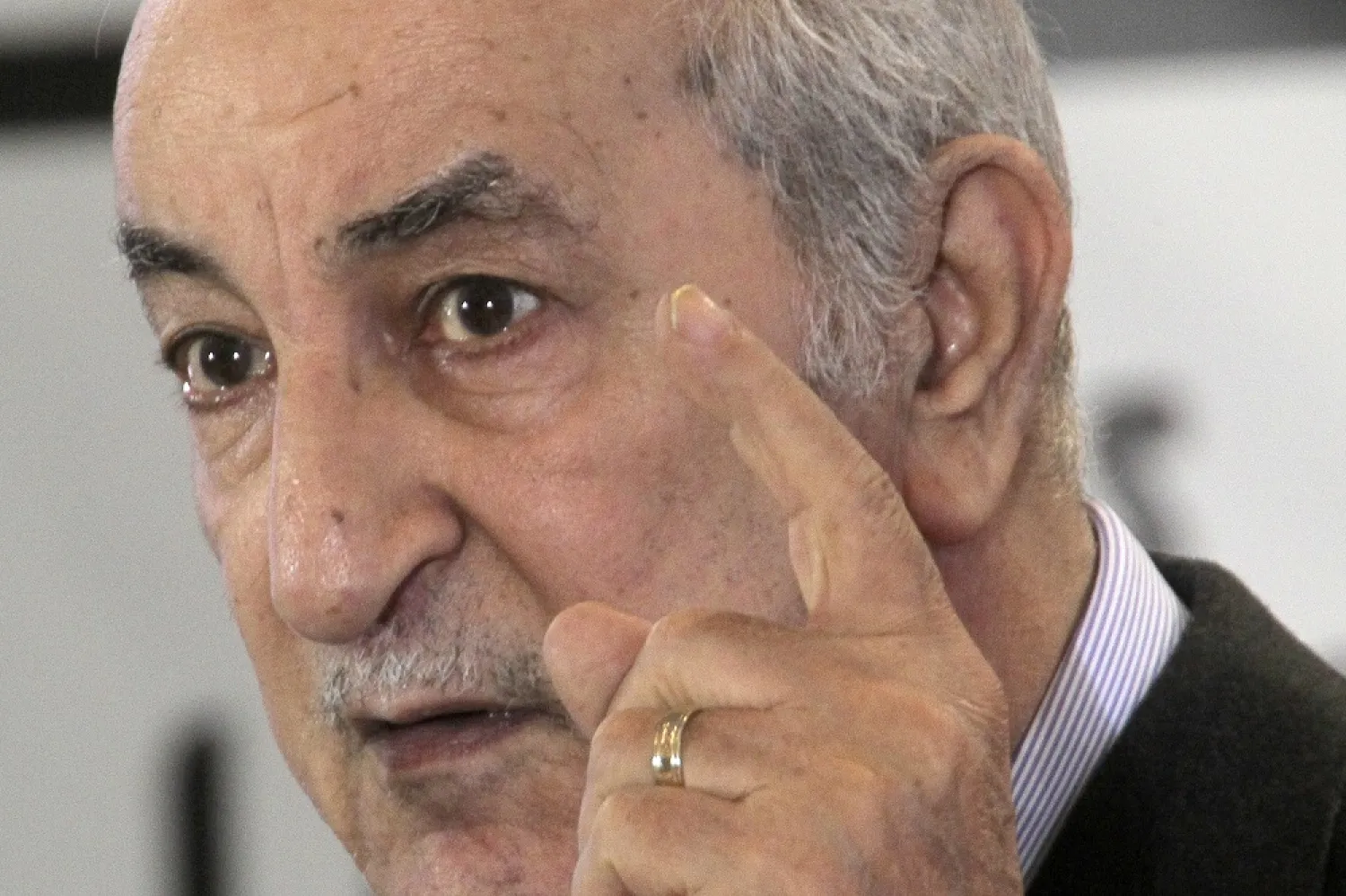 President Abdelmadjid Tebboune. (AP)