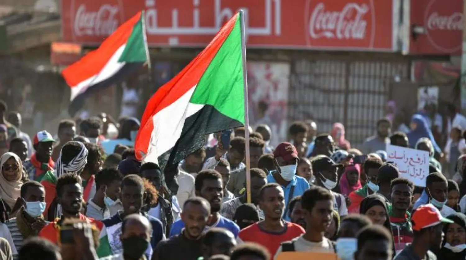  Sudanese protesters against the military rule in Omdurman. (AFP) 