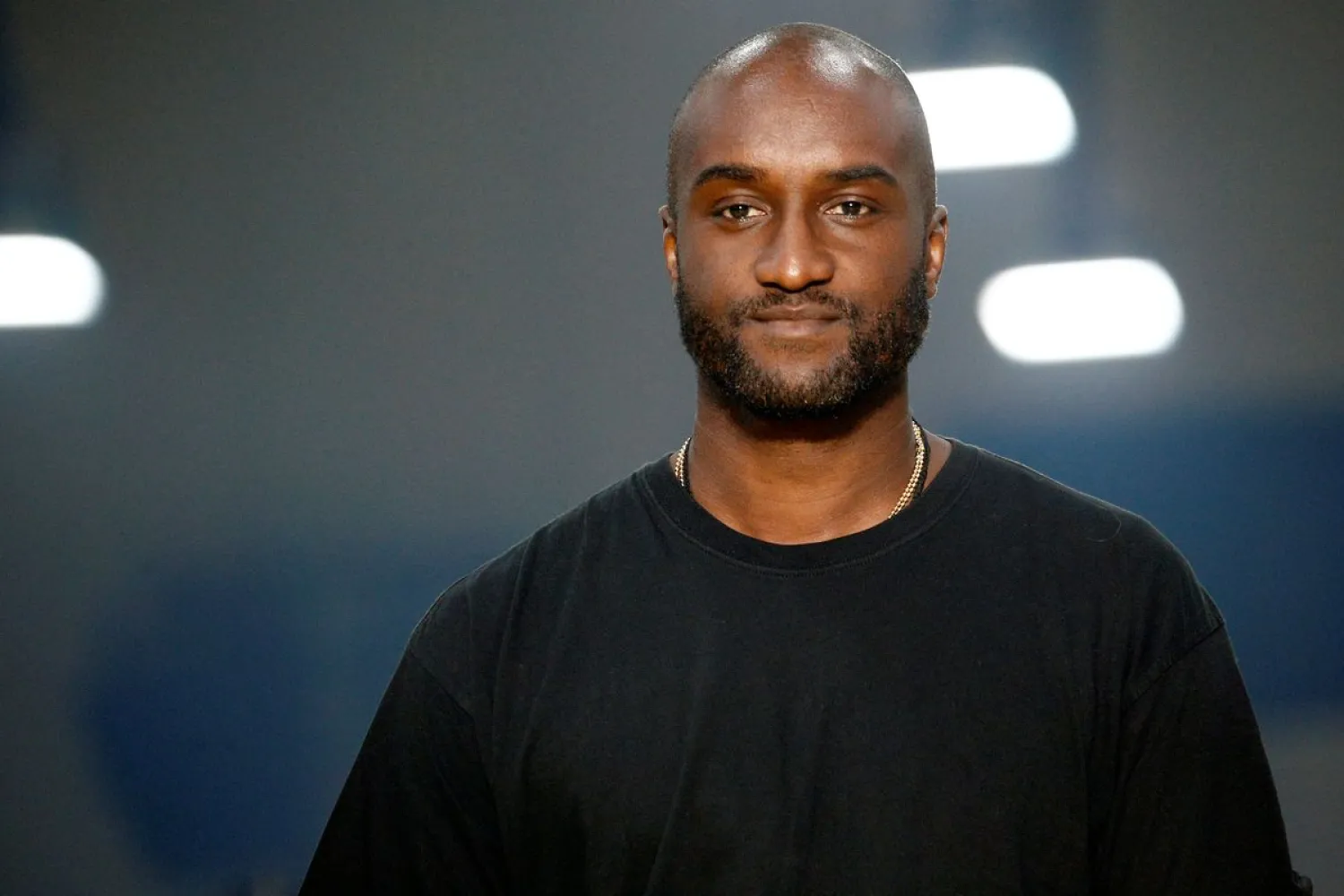 Designer Virgil Abloh appears at the end of his Fall/Winter 2019-2020 women's ready-to-wear collection for his label Off-White during Women's Fashion Week in Paris, France, February 28, 2019. REUTERS/Stephane Mahe