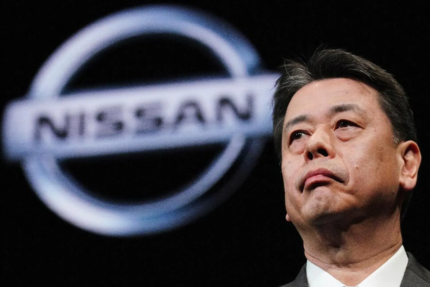 Nissan Chief Executive Makoto Uchida speaks during a press conference in the automaker's headquarters in Yokohama, near Tokyo on Dec. 2, 2019. (AP)