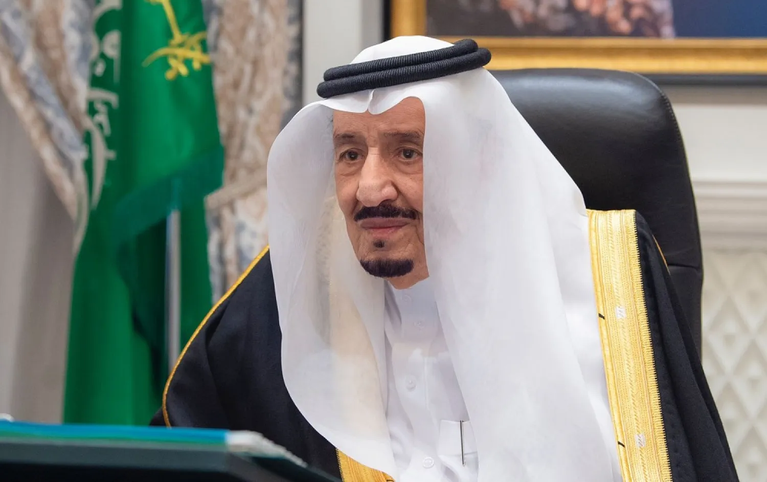 King Salman chairs a cabinet meeting on Tuesday. (SPA)