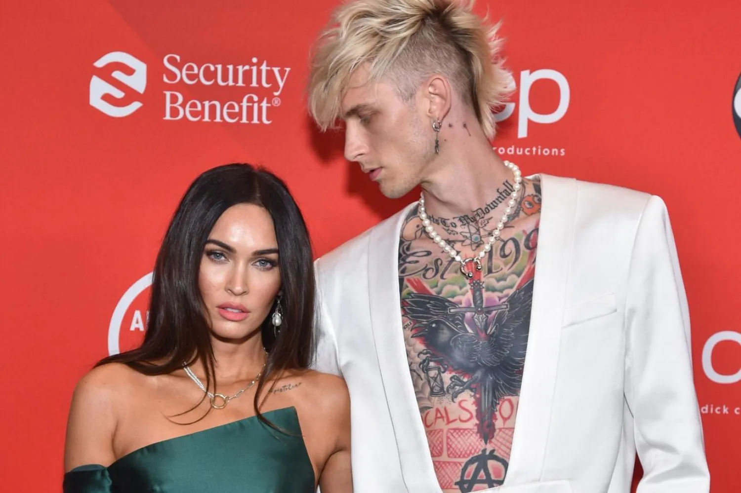Megan Fox ve Machine Gun Kelly, geçen yılki Amerikan Müzik Ödülleri törenine birlikte katılmıştı (AFP)