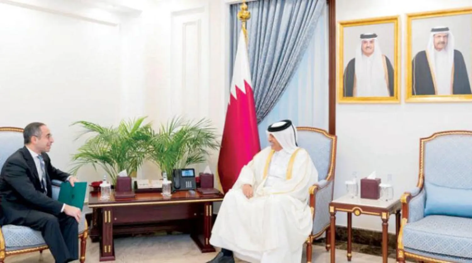 Katar Şura Meclisi Başkanı Hasan bin Abdullah El Ganim, Mısır’ın Doha Büyükelçisi’ni kabul etti (Mısır Dışişleri Bakanlığı)
