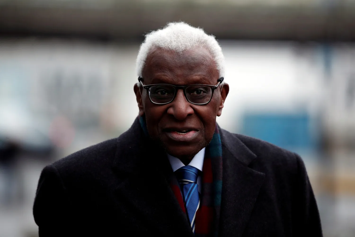 Former President of International Association of Athletics Federations (IAAF) Lamine Diack arrives for his trial at the Paris courthouse, France, January 13, 2020. REUTERS/Benoit Tessier