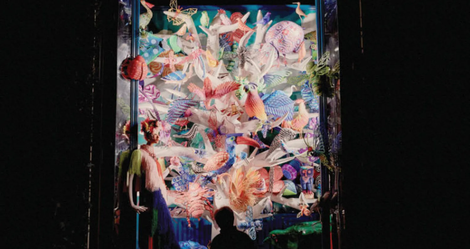 جانب من عرض النوافذ في بيرغدوف غودمان (فيكتور لورينتي/ نيويورك تايمز)