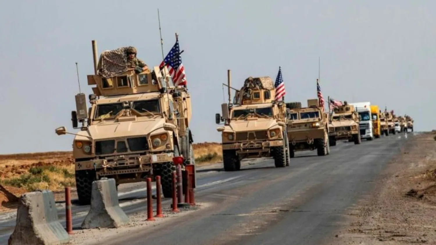 قافلة قوات أميركية تصل إلى سوريا من العراق (أرشيفية - رويترز)