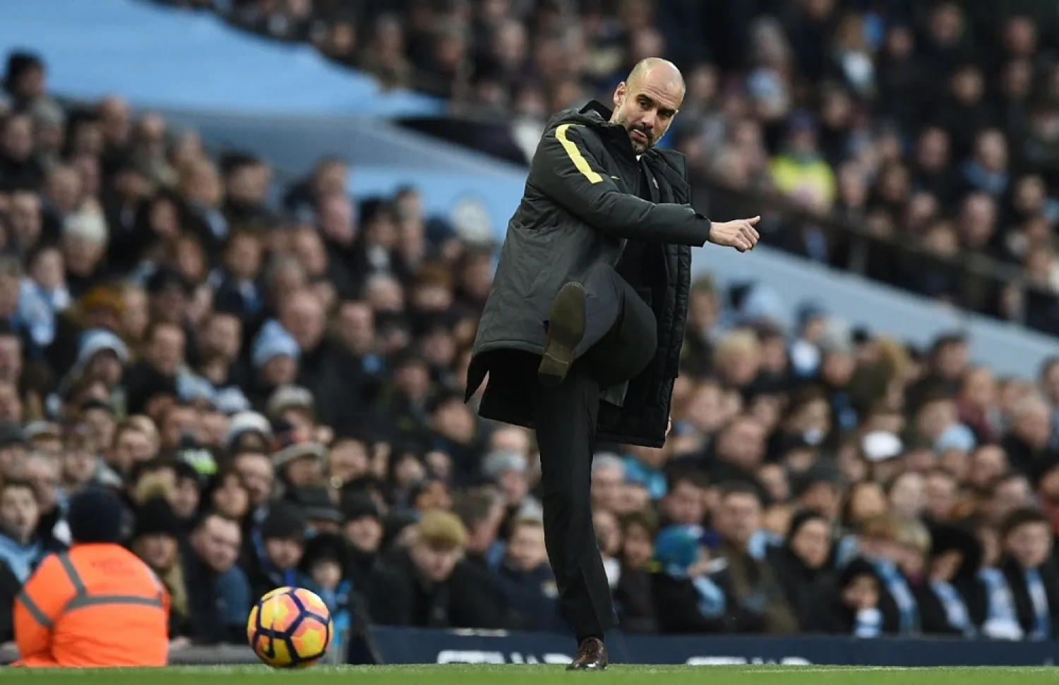 Manchester City manager Pep Guardiola. (AFP)