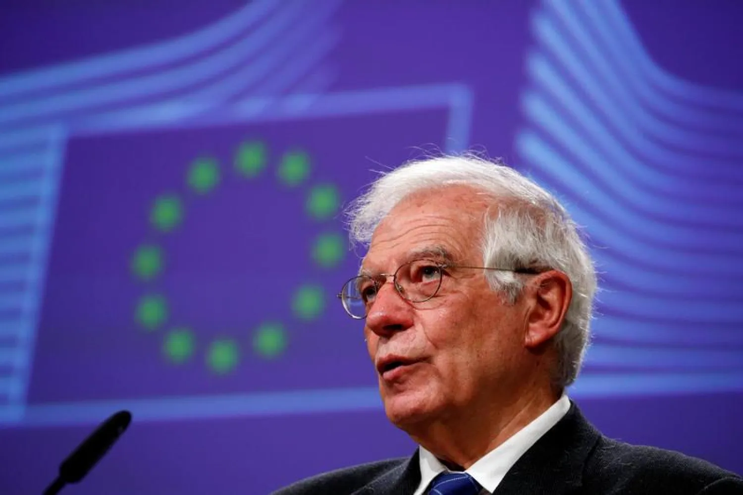 European High Representative for Foreign Affairs and Security Policy and Vice-President of the European Commission Josep Borrell on March 31, 2020. REUTERS/Francois Lenoir/File Photo 
