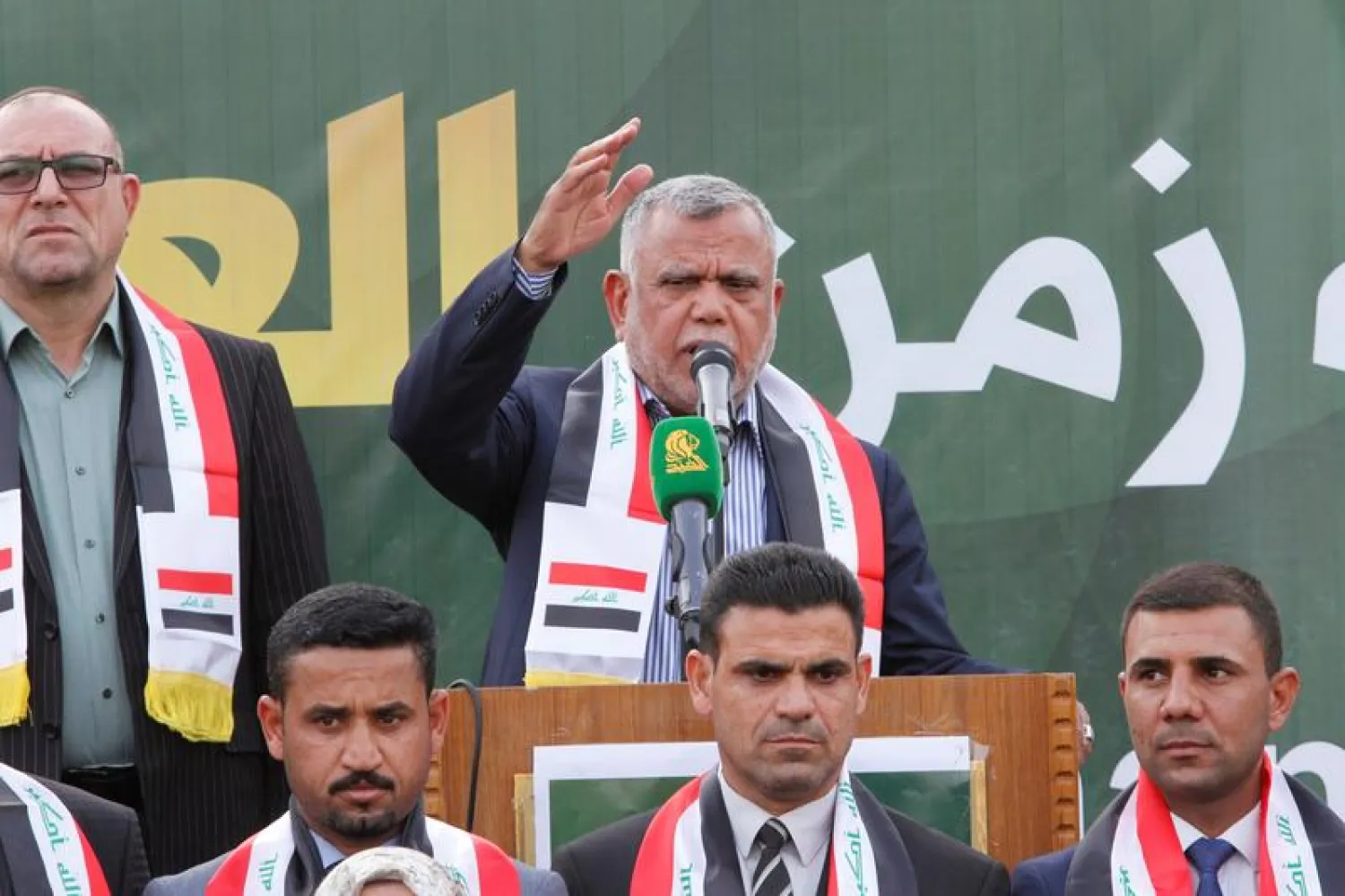 Hadi al-Amiri leader of al-Fatah coalition, in Kirkuk, Iraq (File photo: Reuters)