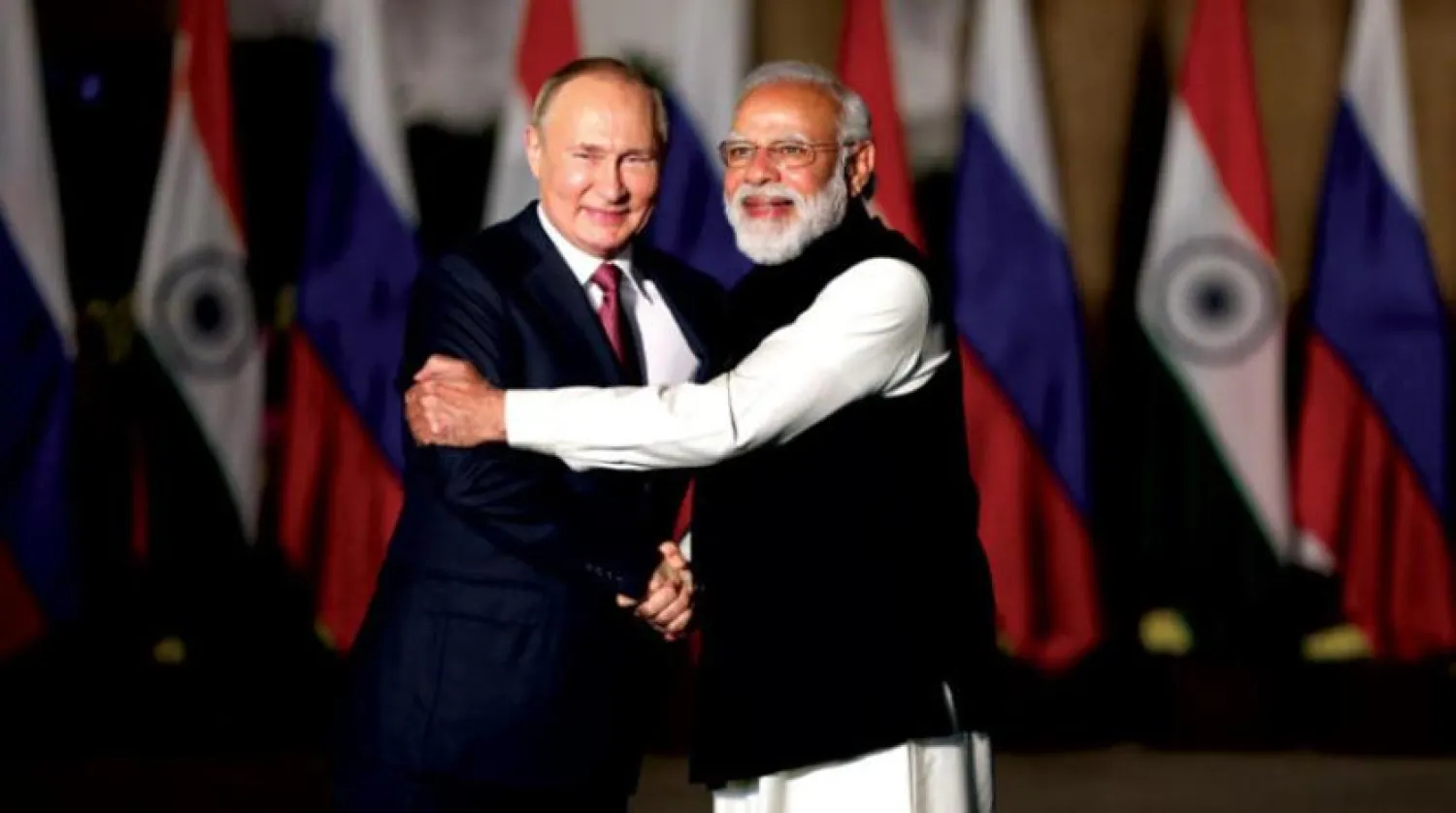 Putin, Moskova'nın geleneksel bir müttefiki olan Yeni Delhi ile Pekin arasındaki gerilimin gölgesinde bölgedeki karmaşık dengelerle başa çıkmak zorunda kalacak (EPA)