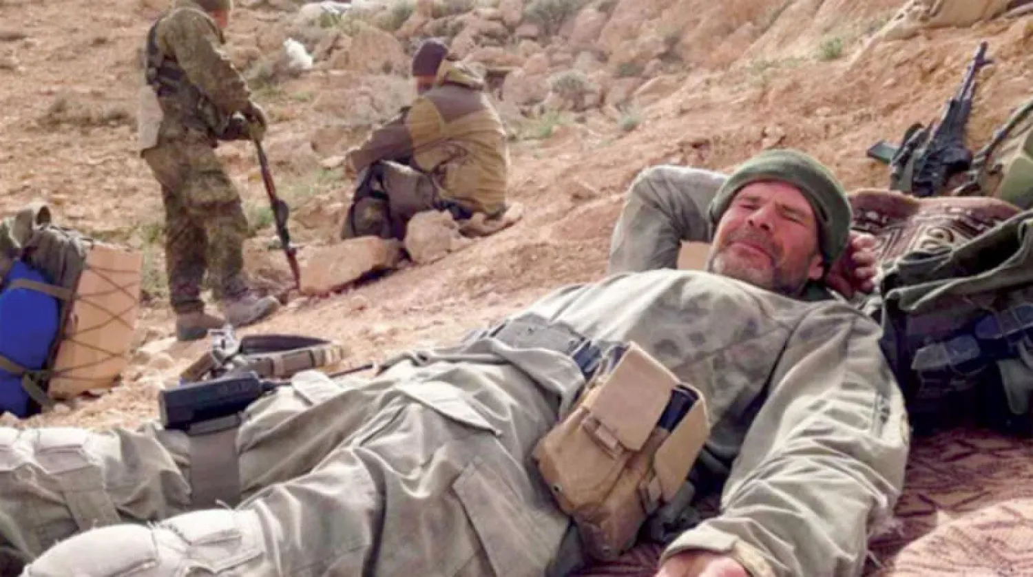 مارات جابيدولي أحد عناصر «فاغنر» خلال مشاركته في المعارك بسوريا (صفحة مارات جابيدولي على فيسبوك)