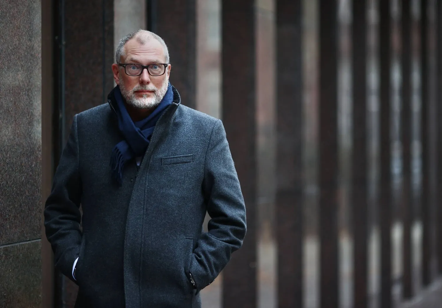 Gِran Marby, CEO and president of the Internet Corporation for Assigned Names and Numbers (ICANN), poses for a photograph in London on Nov. 30. AFP-JIJI
