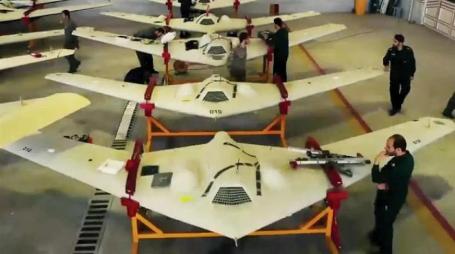 IRGC members in a drones factory (Tasnim)
