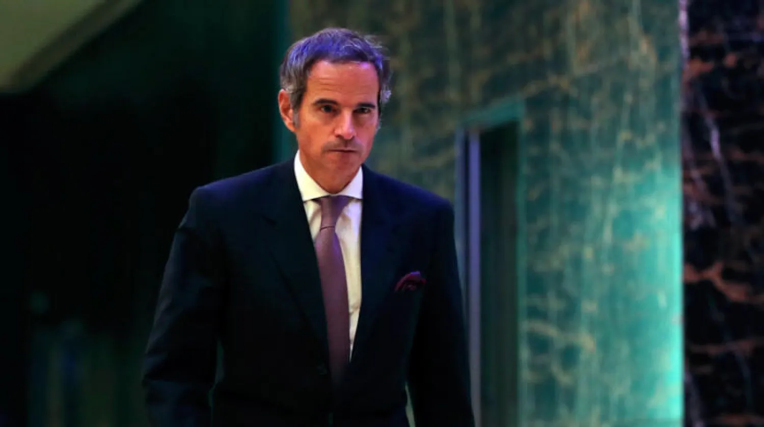 المدير العام للوكالة الدولية للطاقة الذرية رافاييل غروسي في أبوظبي أول من أمس (أ.ب)