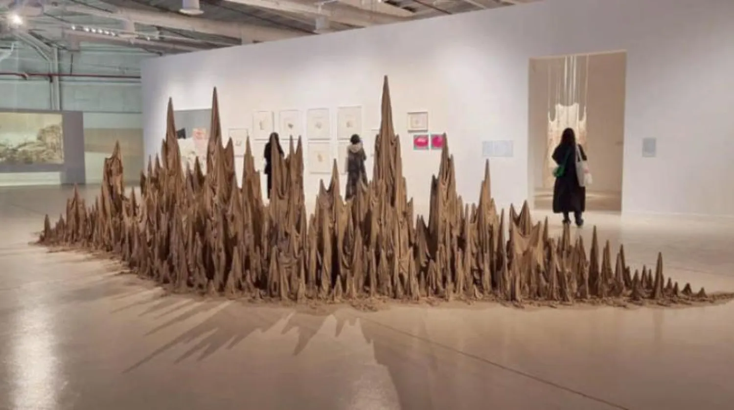 
ترکیب بندی اثر «پیدایش مکان» بازدیدکنندگان بینال الدرعیه را مبهوت کرد