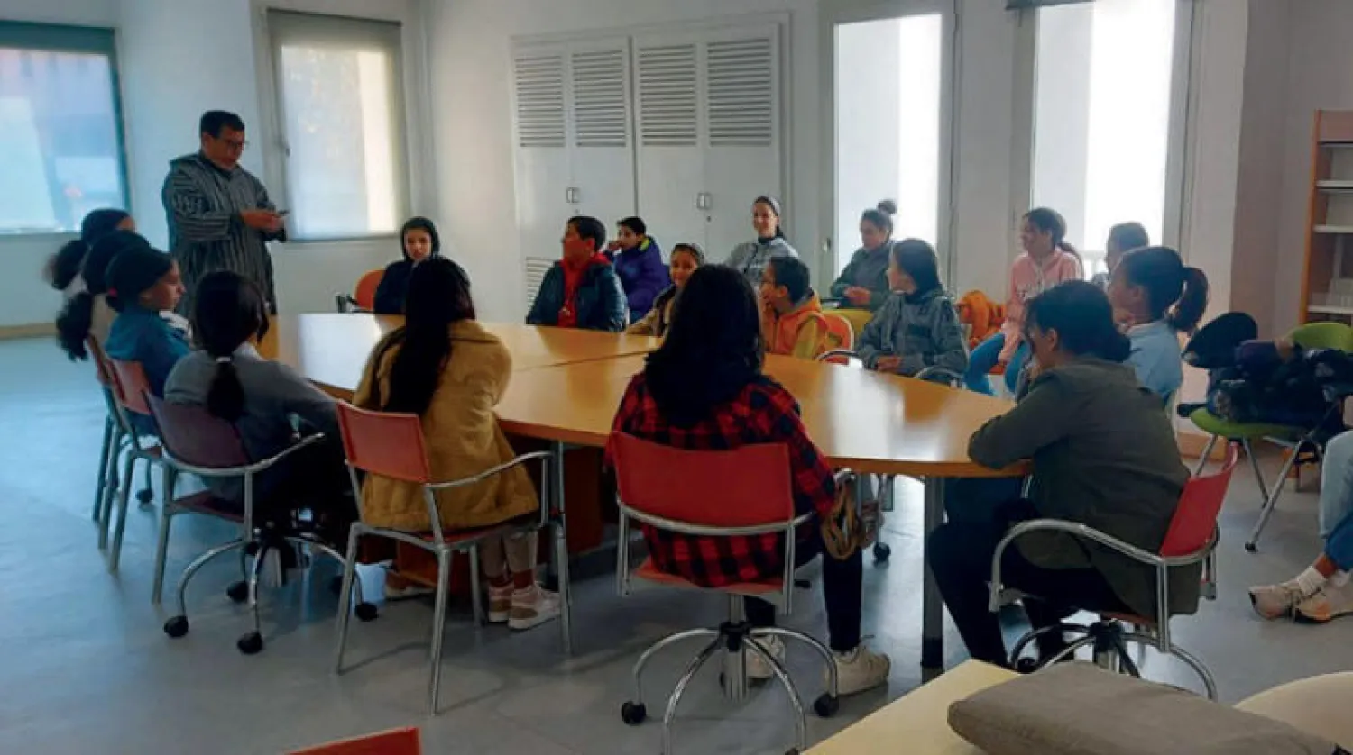 جانب من الورش التربوية في أصيلة ( الشرق الاوسط)