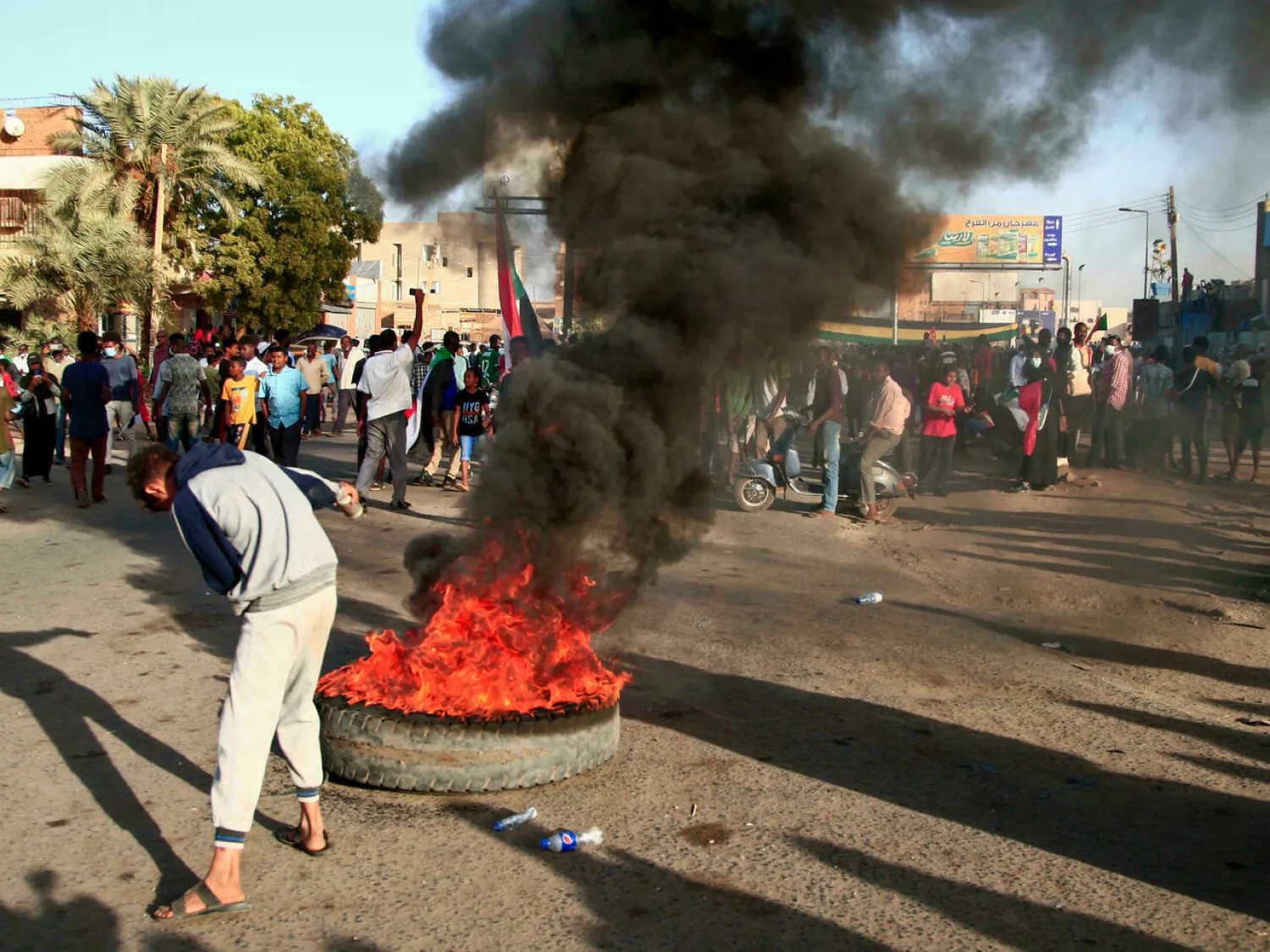 Pro-democracy activists have kept up protests against Sudan's October 25 coup despite a crackdown that has killed at least 45 people - AFP/File
