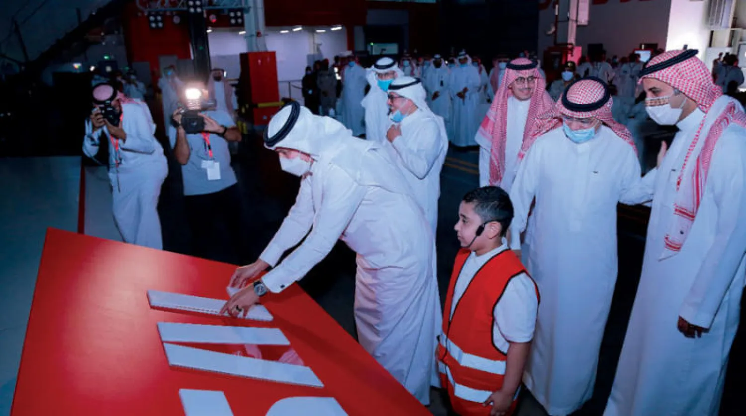 وزير النقل السعودي خلال تدشين توسعة المرحلة الأولى لمحطة سال اللوجيستية غرب السعودية (تصوير: غازي مهدي)