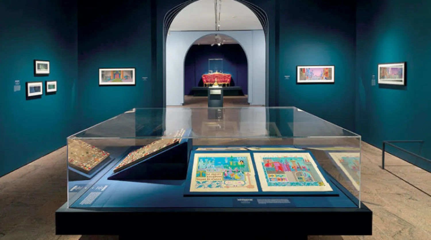 جانب من معرض متحف المتروبوليتان في نيويورك لأعمال الرسوم المتحركة الخاصة بديزني