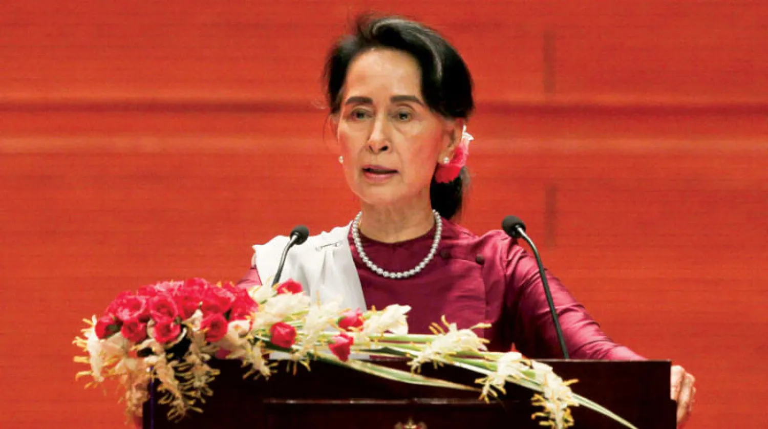 أونغ سان سو تشي (أ.ف.ب)