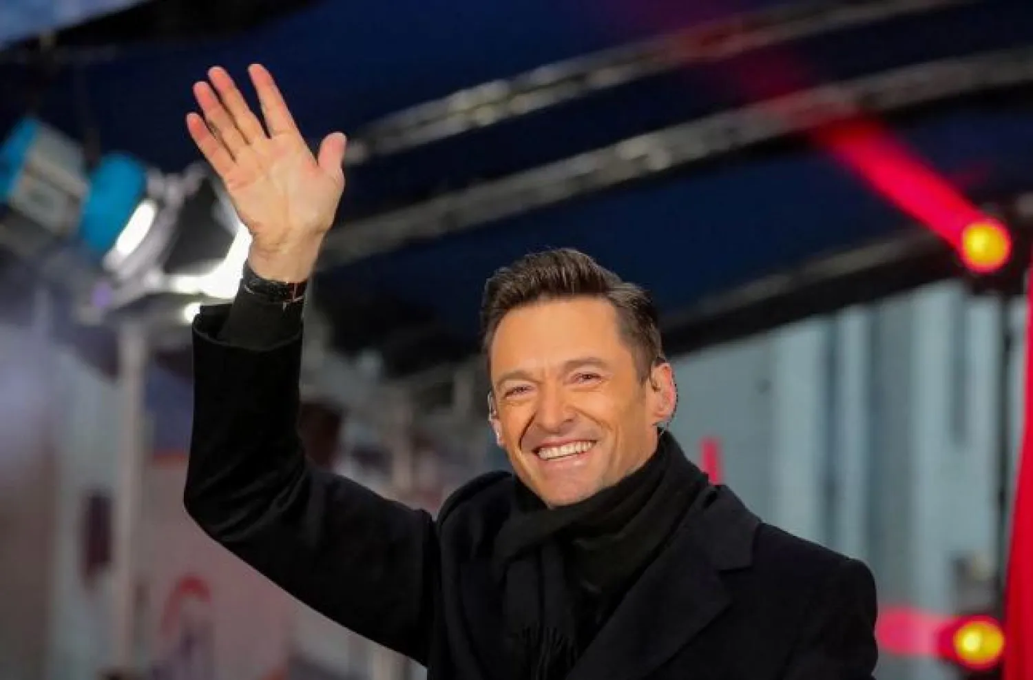 Hugh Jackman waves during his performance on NBC's 'Today' show in New York City, U.S., December 4, 2018. REUTERS/Brendan McDermid/File Photo

